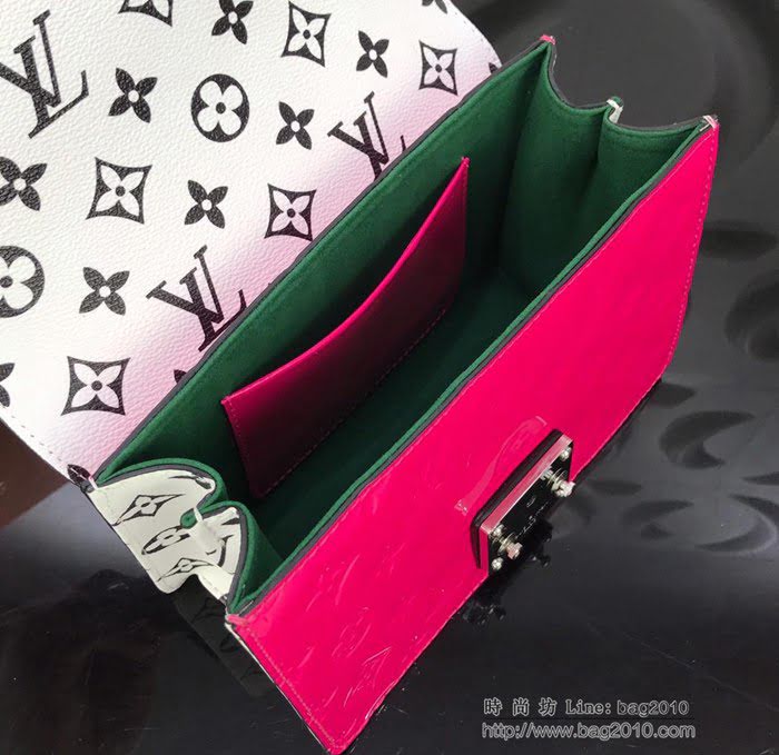 路易威登LV女包 頂級原單 Wynwood手袋 Monogram Vernis漆皮碰撞 2019夏季膠囊系列 壓紋漆光牛皮 單肩斜挎包  ydh2680